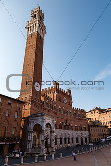 Siena City Hall on Piazza del Campo, Tuscany, Italy