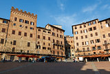 Piazza del Campo, Central Square of Siena, Tuscany, Italy