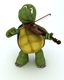 tortoise playing the violin