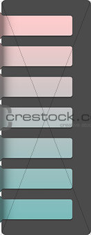 Abstract horizontal banners template