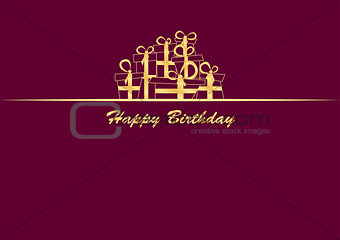 Greeting Card with gifts