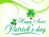 abstract s.t.patricks day background with floral