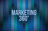Marketing 360 concept binary