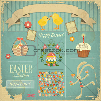Retro Card with Easter Set