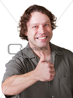 Man Giving Thumbs Up