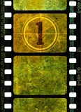 Vintage 35mm movie film reel