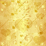 Seamless gold valentine pattern