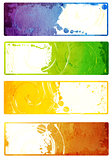 Collection of vector grunge banners