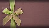 Cover gift box with green bow
