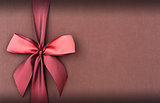 Cover gift box with red bow