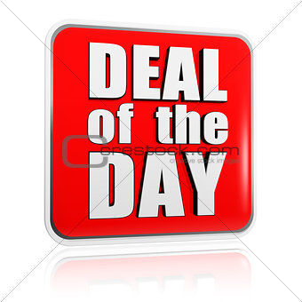 deal of the day - red banner