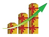 Gift graphic business graph