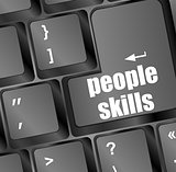 people skills words, message on enter key of keyboard