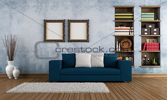  Vintage room with modern couch