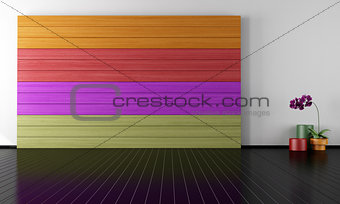 colorful minimalist room