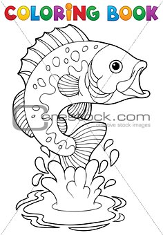 Coloring book freshwater fishes 2