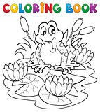 Coloring book river fauna image 2