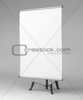 Square Stand in Gray Background.