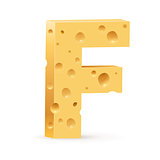 Letter made of Cheese