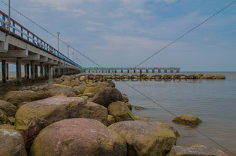 pier and rock