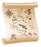 Pirate Treasure map