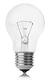 Incandescent lamp on white