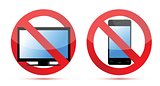 No computer, no mobile or cell phone