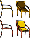 Isolated Chair Cartoon