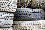 Pile of old tires