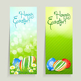 Set of Easter Cards with Eggs