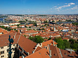 rooftops of Prague from the bell tower of the Cathedral St.Vitus
