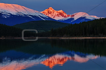 Alpineglow sunrise