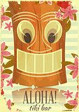 Vintage Hawaiian Tiki postcard