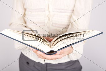 businesswoman reading