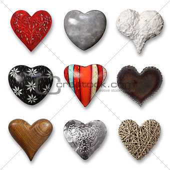 Collection of hearts