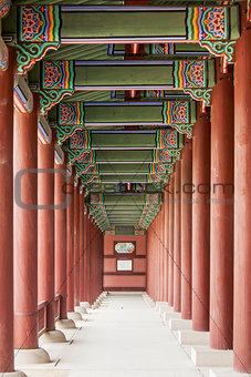 Colonnade At The Gyeongbok Royal Palace