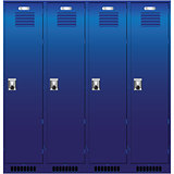 Set of the lockers