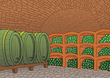 Wine Cellar Illustration
