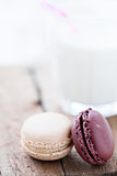 Macaroons and milk