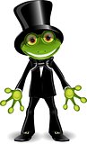 Frog in a top hat