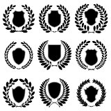 Set of heraldic emblems