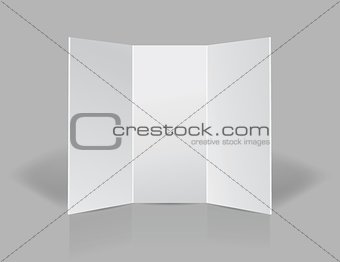 tri fold presentation blank leaflet illustration