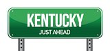 green Kentucky, USA street sign