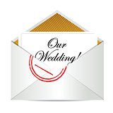 our wedding mail invite