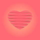 Heart origami Background vector illustration for Valentine, file contain transparency