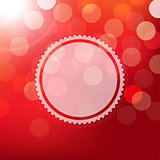 Red Background With Bokeh And Sphere