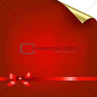 Red Bokeh Background With Bow