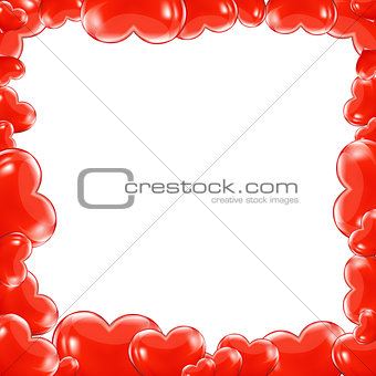 Red Hearts Frame