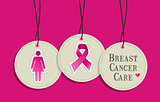 Breast cancer care hangtags