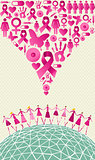 Global breast cancer awareness splash